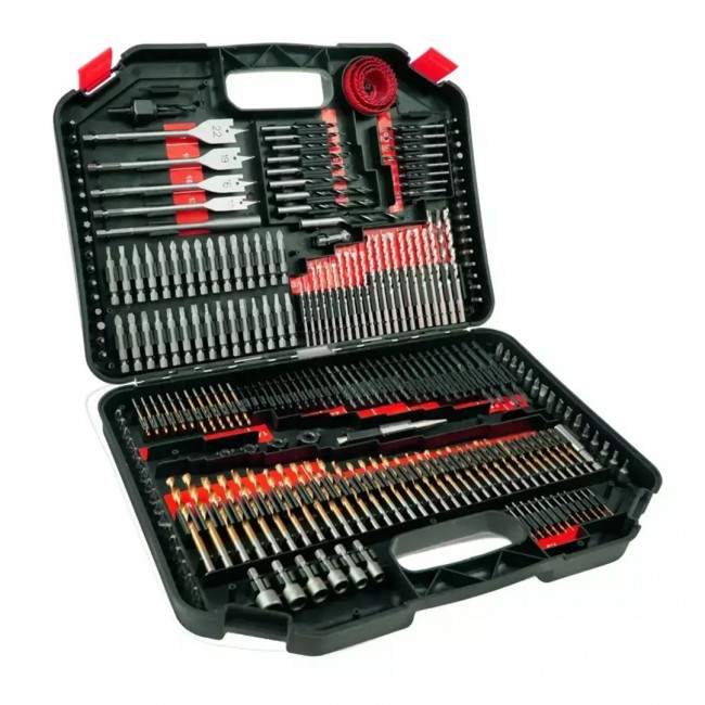 Set of 246 bits and drills