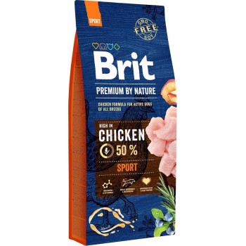 BRIT Premium by Nature Sport Chicken - dry dog food - 15 kg