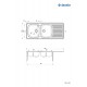 2-bowl steel sink with drainer 2-bowl steel sink with drainer
