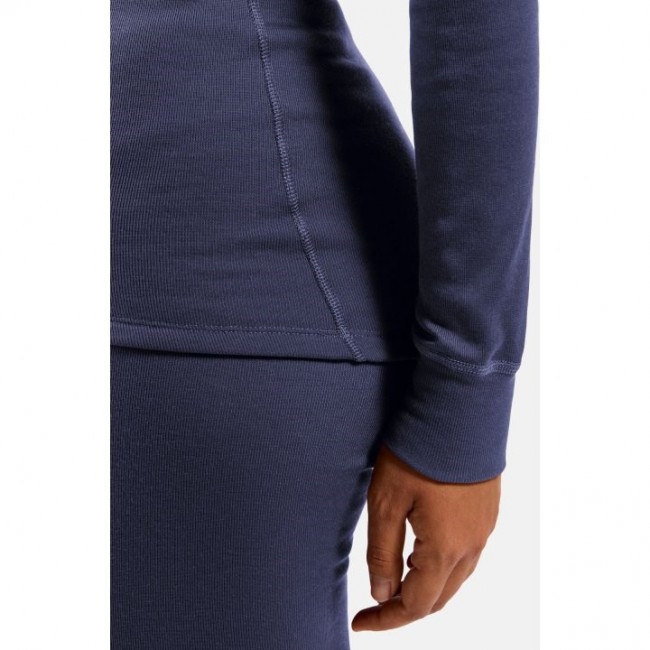 Odlo BL TOP turtle neck l/s ACTIVE WARM long-sleeved thermal underwear, size M, blue Odlo BL TOP turtle neck l/s ACTIVE WARM long-sleeved thermal underwear, size M, blue