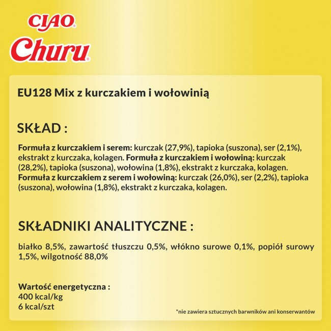 INABA Churu Variety box Chicken and beef - cat treats - 20 x 14g INABA Churu Variety box Chicken and beef - cat treats - 20 x 14g