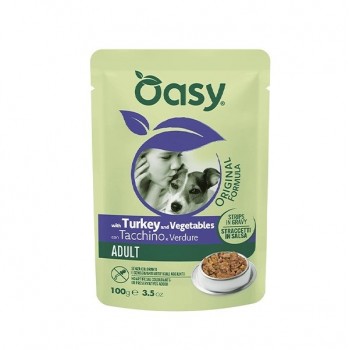 OASY Strips in Gravy Adult with Turkey and vegetables - wet dog food - 100g
