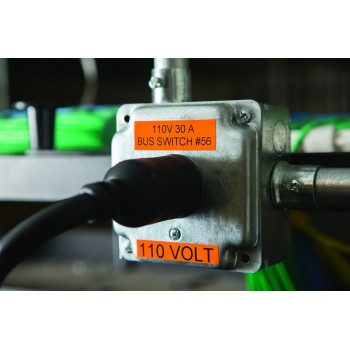 DYMO XTL All-Purpose Vinyl Labels | 12 mm x 7 m| Black on White