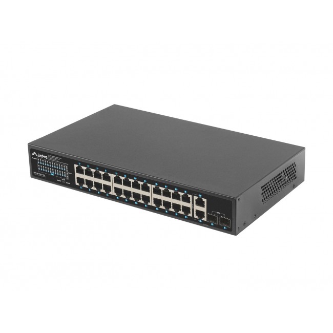 Lanberg RSGE-24P-2GE-2S-250 network switch Unmanaged Lanberg RSGE-24P-2GE-2S-250 network switch Unmanaged