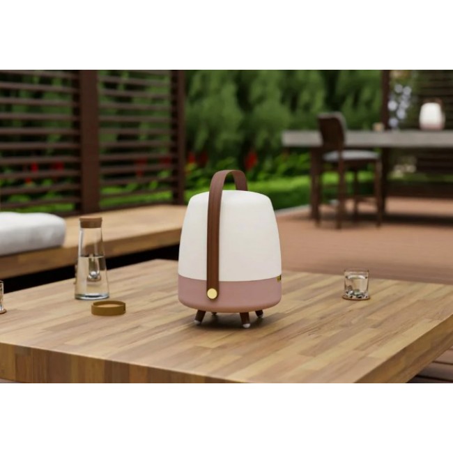 Kooduu Lite-up Play 2.0 Mono portable speaker Beige, White, Wood 10 W