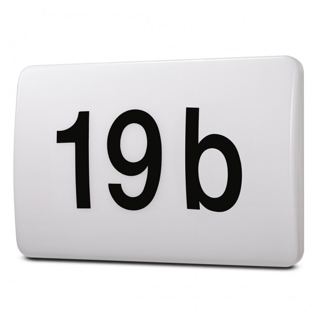 Maclean LED lamp, house number, with twilight sensor, white, 12W, IP65, neutral (4000K), 950lm, MCE292 W