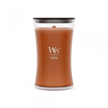 WoodWick Saffron Smoke wax candle Cylinder Brown 1 pc(s)