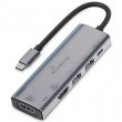 MediaRange MRCS511 interface hub USB Type-C 480 Mbit/s Silver