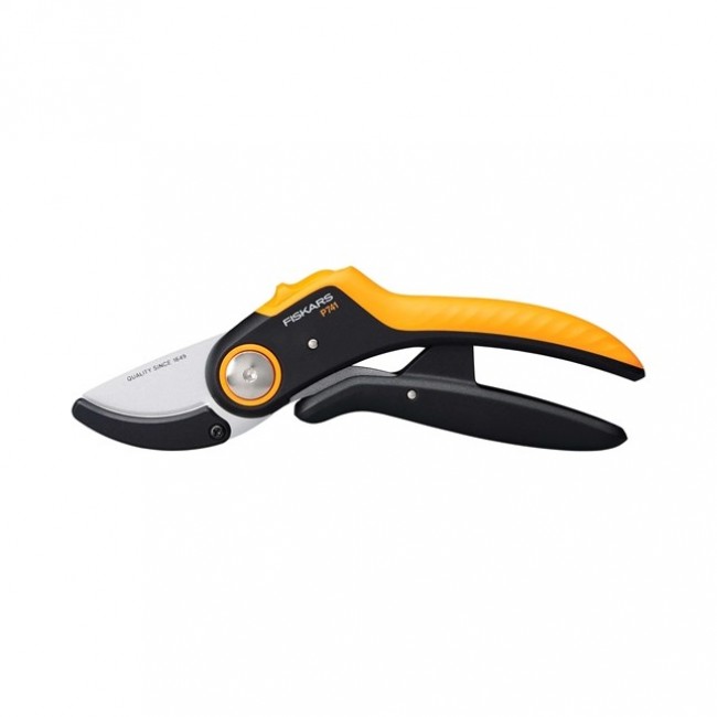 Fiskars Plus PowerLever pruning shears Anvil Black, Orange