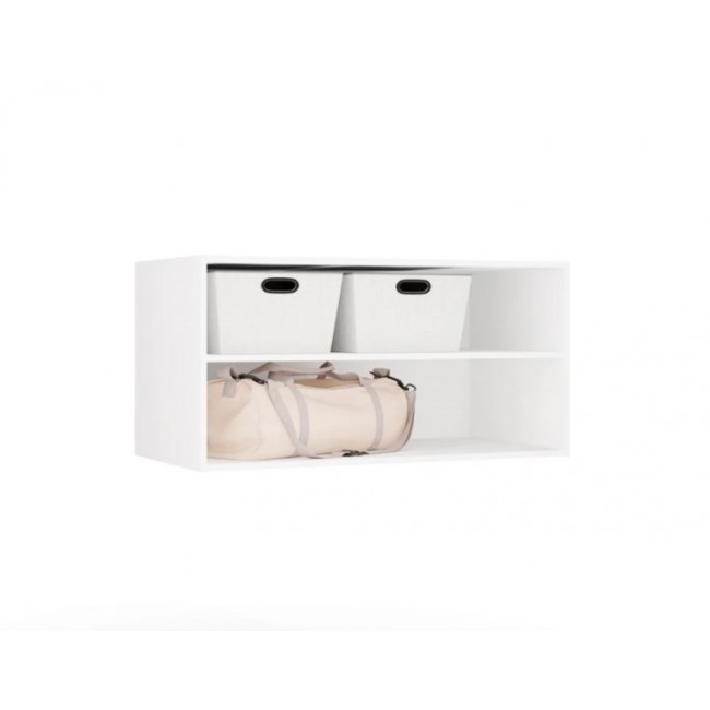 OPENO 100 WHITE Extension Unit Modular Wardrobe Shelf, 100 cm, for the Bedroom OPENO 100 WHITE Extension Unit Modular Wardrobe Shelf, 100 cm, for the Bedroom