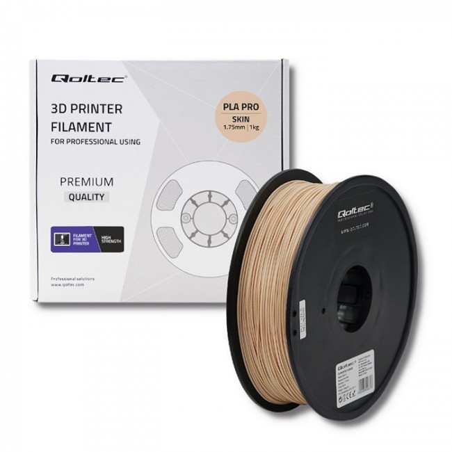 Qoltec Professional 3D Printing Filament | PLA PRO | 1.75mm | 1kg | Skin