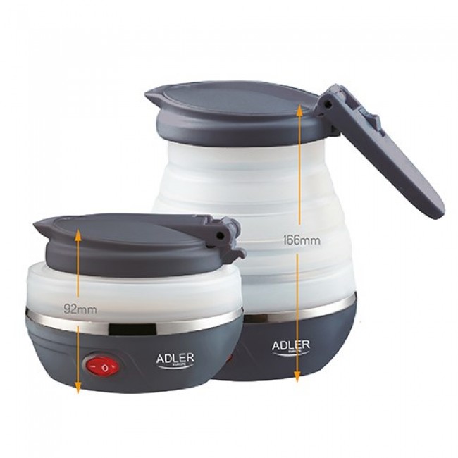 Adler AD 1279 electric kettle 0.6 L 750 W Black, White Adler AD 1279 electric kettle 0.6 L 750 W Black, White