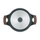 Resto Kitchenware Ran 2.4 L Round Black, Wood Resto Kitchenware Ran 2.4 L Round Black, Wood