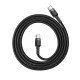 Cable USB-C PD Baseus Cafule PD 2.0 QC 3.0 60W 1m (black and gray) Cable USB-C PD Baseus Cafule PD 2.0 QC 3.0 60W 1m (black and gray)