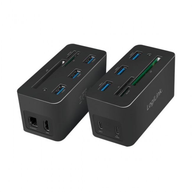 LogiLink UA0370 laptop dock/port replicator Wired USB 3.2 Gen 1 (3.1 Gen 1) Type-C Black