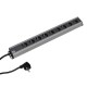 Bachmann 300.001 power extension 2 m 9 AC outlet(s) Indoor Black, Grey