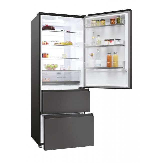 Haier 3D 70 Serie 5 HTR5719ENPT Freestanding 528 L Black