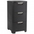 CURVER BOOKCASE WITH 3 DRAWERS 3x14L /DARK BROWN