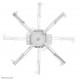 Neomounts CL25-550WH1 Beamer ceiling mount - h 74,5-114,5 cm - easy-install - full motion