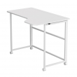 Maclean Folding Desk, White, Mobile, 100x65 cm, max. 50 kg, Corner, L-Shaped, MC-1250 L/W