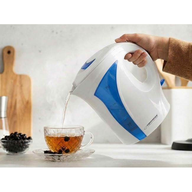Esperanza EKK018B Electric kettle 1.7 L, White / Blue