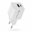 Charger 1 x USB, 1 x USB-C Quick Charge 3.0 20W white
