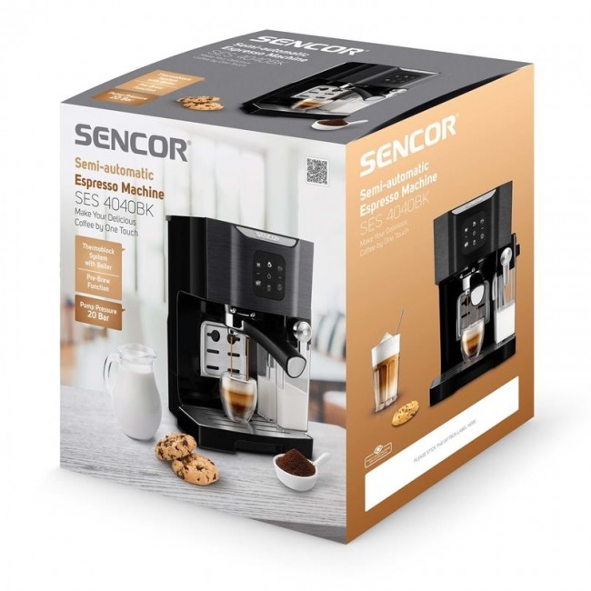 Sencor SES 4040BK Semi-auto Espresso machine 1.4 L