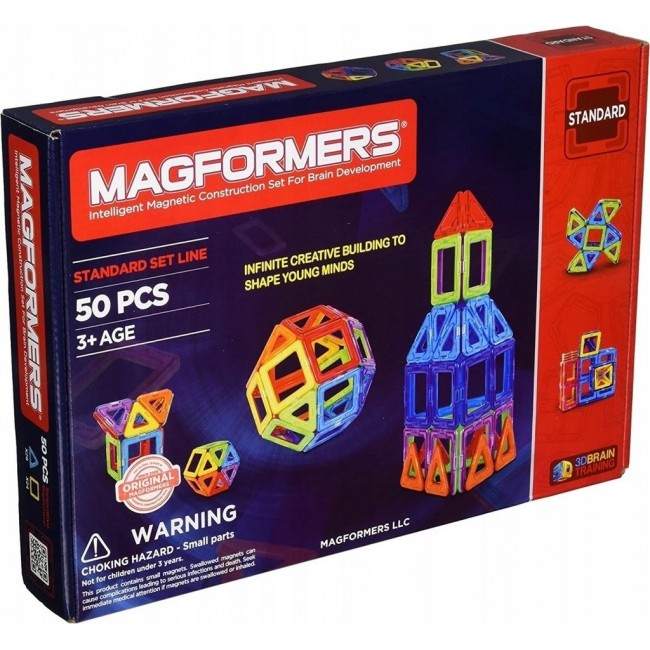 MAGFORMERS 005-701006 BASIC SET LINE - 50 ELEMENTS