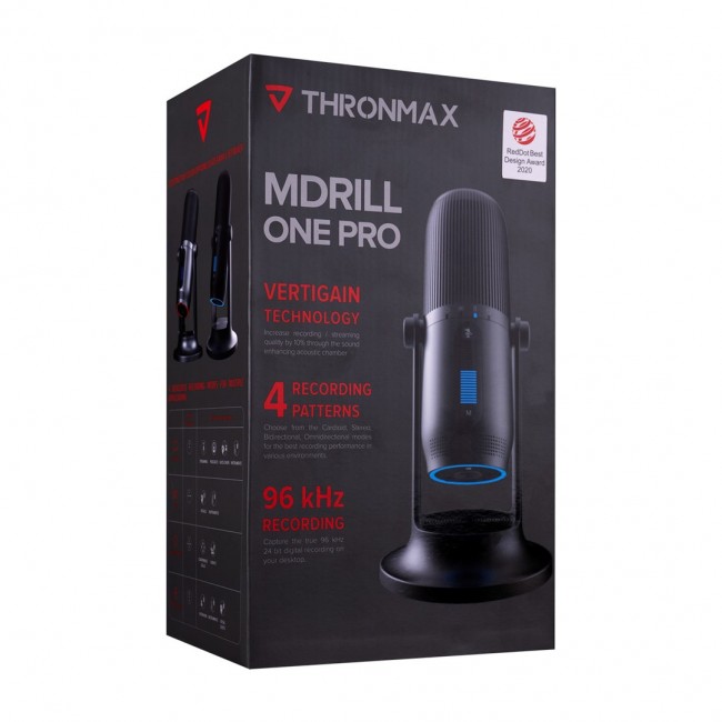 Thronmax Mdrill One Pro Jet Black 96khz Microphone Thronmax Mdrill One Pro Jet Black 96khz Microphone
