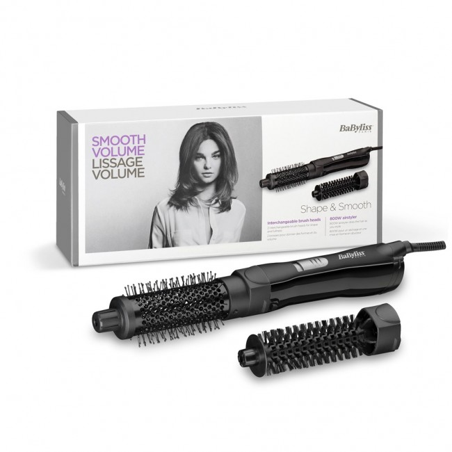 BaByliss Shape & Smooth Straightening brush Warm Black 800 W 78.7 BaByliss Shape & Smooth Straightening brush Warm Black 800 W 78.7