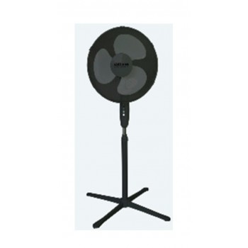 VOLTENO FLOOR FAN BLACK 40cm BASE CROSS
