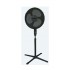 VOLTENO FLOOR FAN BLACK 40cm BASE CROSS