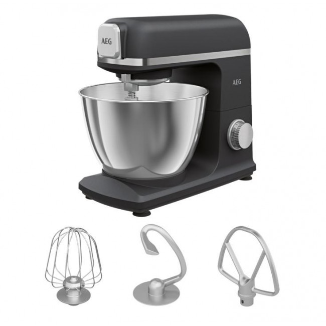 AEG KM5-1-4BPT Kitchen Robot 1200 W 5 L Black, Pearl