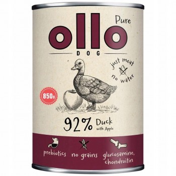 OLLO Pure Duck with apple - wet dog food - 850g