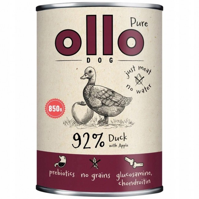 OLLO Pure Duck with apple - wet dog food - 850g OLLO Pure Duck with apple - wet dog food - 850g