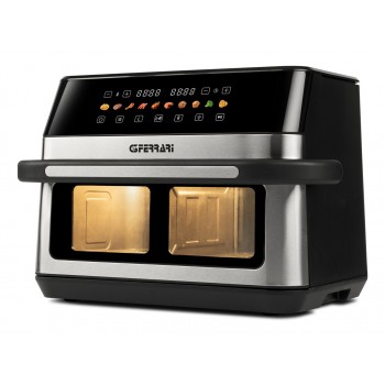 G3 Ferrari G10223 fryer Double 12 L Stand-alone 2200 W Hot air fryer Black, Stainless steel