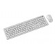 Gembird KBS-WPS-01 Slim Pro Business wireless desktop set, white, US layout