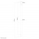Neomounts NS-EP100BLACK Extension pole TV ceiling mount - h 107,5 cm