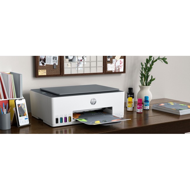 HP Smart Tank 580 All-in-One Printer, Home and home office, Print, copy, scan, Wireless High-volume printer tank Print from phone or tablet Scan to PDF