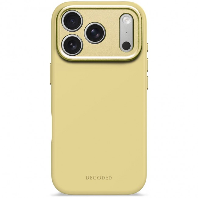 Decoded Silicone Backcover Apple iPhone 17 Pro Yuma Yellow mobile phone case 16 cm (6.3