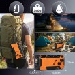 Extralink RADIO AWARYJNE SOLARNE Z KORBKA DYNAMO POWERBANK 4000MAH Z LATARKA SOS SR-4000 Portable Analog Black, Orange