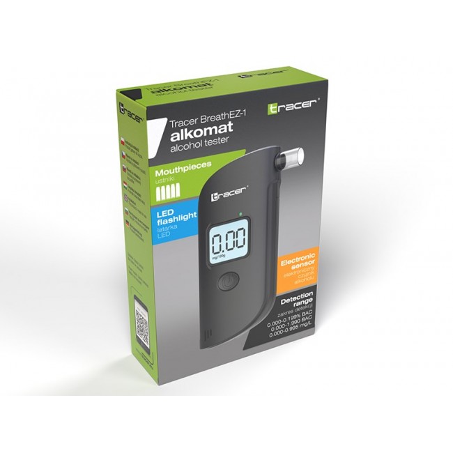 Tracer BreathEZ-1 Semiconductor Breathalyser, Black