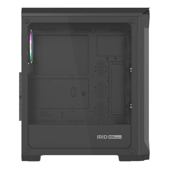 GENESIS Irid 505 ARGB Midi Tower Black, Transparent GENESIS Irid 505 ARGB Midi Tower Black, Transparent