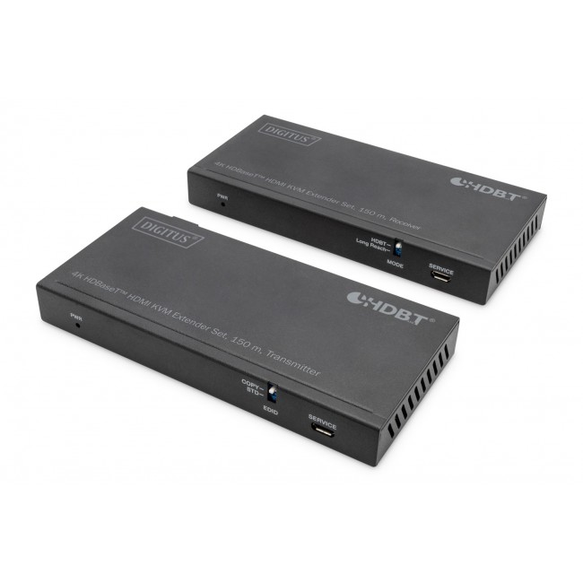 Digitus 4K HDBaseT 2.0 HDMI KVM extender set, 150 m Digitus 4K HDBaseT 2.0 HDMI KVM extender set, 150 m