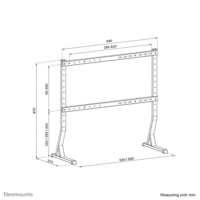 Neomounts DS45-430BL18 TV stand 45-90