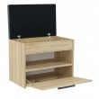 Topeshop PARMA MINI SONOMA shoe organizer Closed Sonoma oak