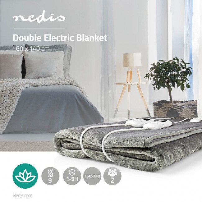 Electric blanket Nedis 160x140cm PEBL130CWT2 Electric blanket Nedis 160x140cm PEBL130CWT2