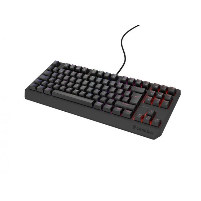 GAMING KEYBOARD GENESIS THOR 230 TKL DE RGB MECHANICAL OUTEMU RED BLACK HOT SWAP