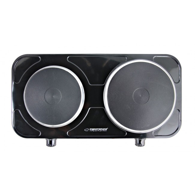 Esperanza EKH014K Electric Stove 2 zone (s), Black