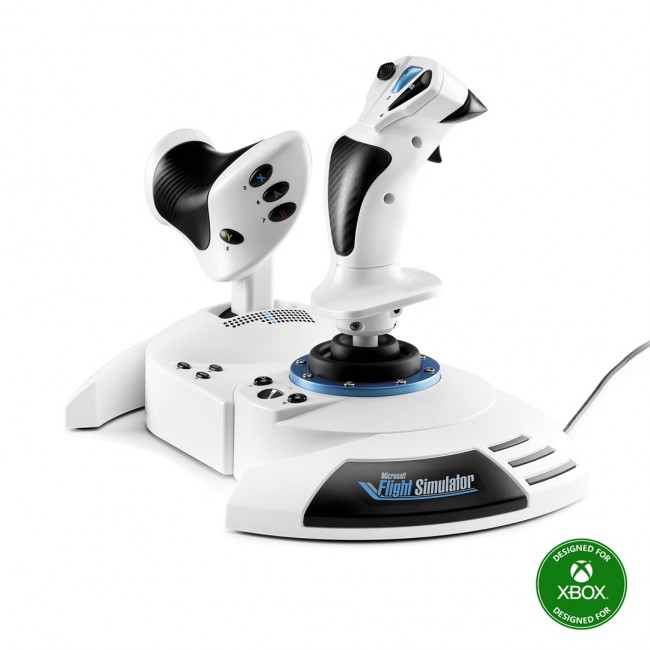 Thrustmaster T.Flight Hotas One Microsoft Flight Simulator Edition Black, White USB Joystick + engine control lever Analogue / Digital PC, Xbox One, Xbox One S, Xbox One X